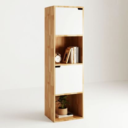 Kệ trang trí FINO 40x30x140cm gỗ cao su KTB68216