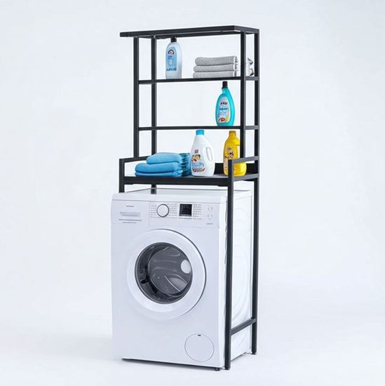 Kệ máy giặt đa năng 67x45x195cm gỗ cao su KMG68021