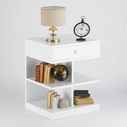 Tủ đầu giường KAIRO 40x35x50cm gỗ cao su TDG68058