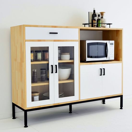 Kệ tủ bếp đa năng KALA 120x40x95cm gỗ cao su KB68063