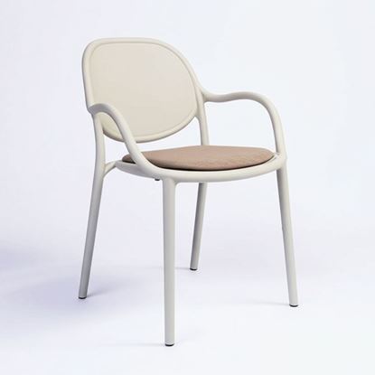 Ghế PORA nhựa đúc lưng tựa có nệm ST3061A