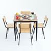 Combo bàn ăn vuông 80x80cm và 4 ghế ăn BBA182