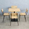 Combo bàn vuông 70x70cm và 4 ghế cafe CBCF327