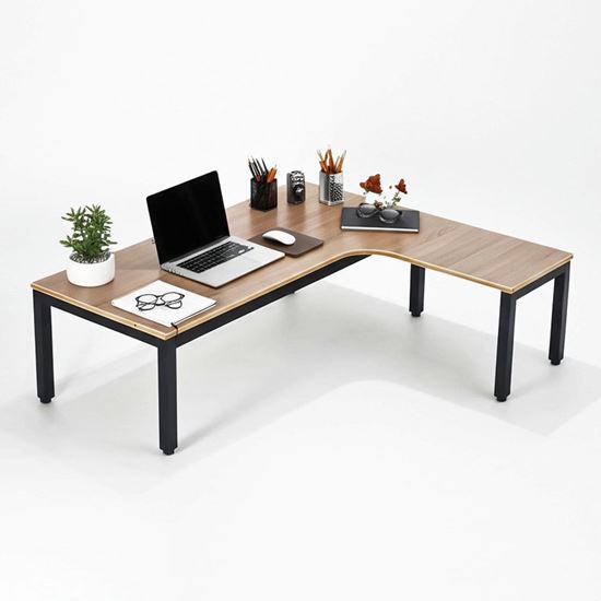 Bàn ngồi bệt góc L KADEN 140x120cm gỗ plywood lắp ráp IDE002