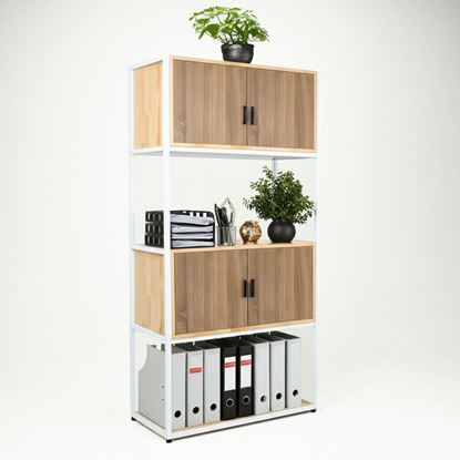 Kệ tủ hồ sơ REMO 80x40x160cm khung sắt THS68080