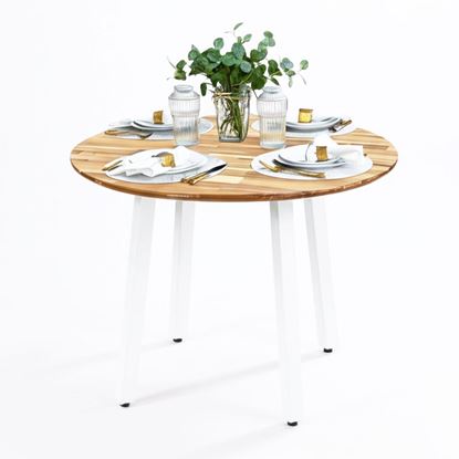 Bàn ăn tròn Gerda 1m gỗ tràm BA68238