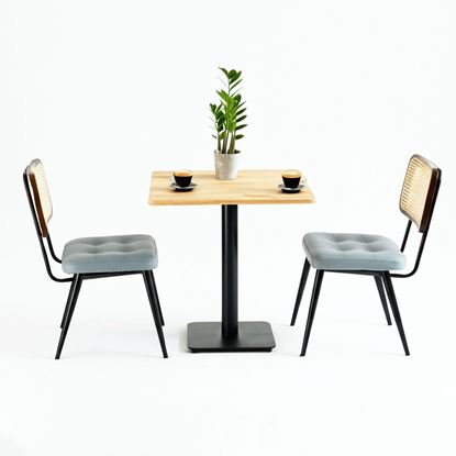 Combo bàn cafe vuông và 2 ghế lựa lưng CBCF329
