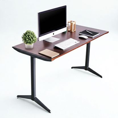 Bàn làm việc 120x60cm gỗ cao su chân sắt SPD68246