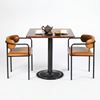 Combo bàn cafe vuông 70x70cm và 2 ghế lưng tựa CBCF330