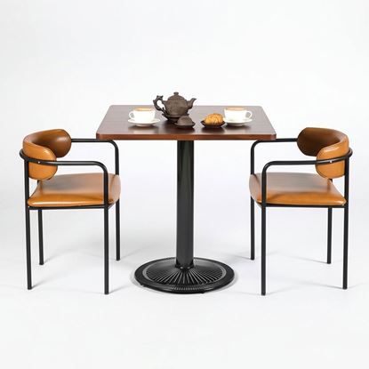 Combo bàn cafe vuông 70x70cm và 2 ghế lưng tựa CBCF330