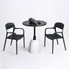 Combo bàn cafe tròn và 2 ghế nhựa CBCF333