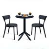 Combo bàn cafe tròn và 2 ghế nhựa CBCF334