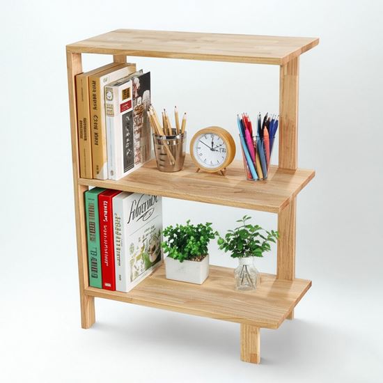 Kệ góc tường 60x30x83cm gỗ cao su KGT68041