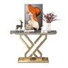 Bàn console 120x30x85cm mặt đá ceramic chân sắt CST099