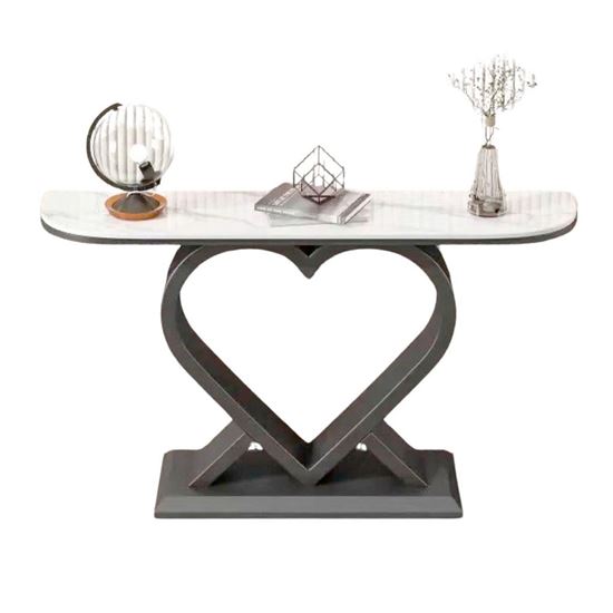 Picture of Bàn console 120x30x85cm mặt đá ceramic chân sắt CST102