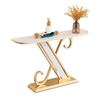 Picture of Bàn console 120x30x85cm mặt đá ceramic chân sắt CST101