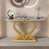 Bàn console 120x30x85cm mặt đá ceramic chân sắt CST102