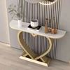Bàn console 120x30x85cm mặt đá ceramic chân sắt CST102