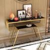 Bàn console 120x30x85cm mặt đá ceramic chân sắt CST106