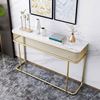Bàn console 120x30x85cm mặt đá ceramic chân sắt CST104