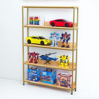 Kệ trưng bày 110x20x160cm gỗ cao su KTB68220