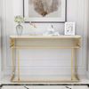 Bàn console 120x30x85cm mặt đá ceramic chân sắt CST104