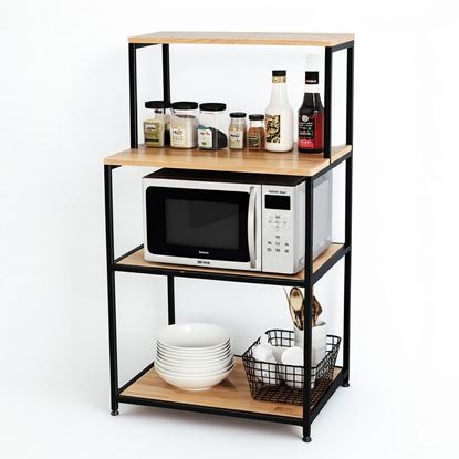 Kệ nhà bếp 65x50x120cm gỗ cao su KB68069