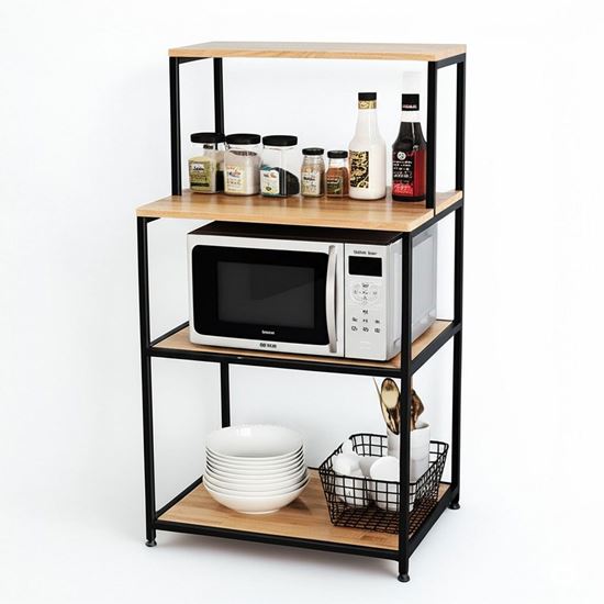 Kệ nhà bếp 65x50x120cm gỗ cao su KB68069