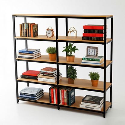 Kệ lắp ráp 5 tầng 200x40x180cm gỗ cao su KTT68029