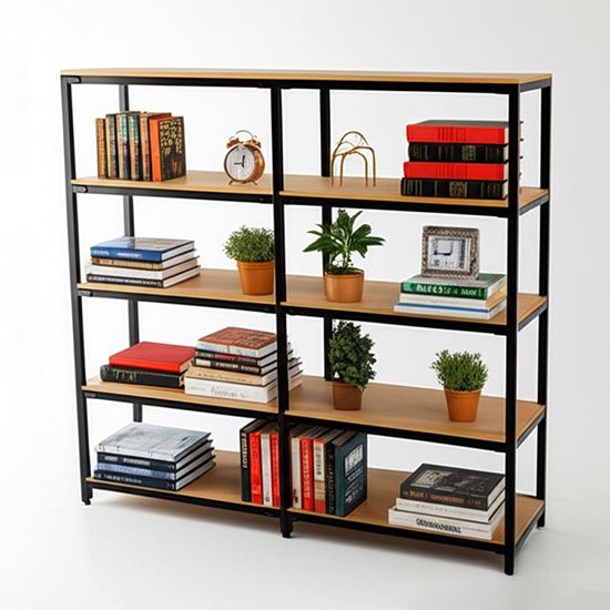 Kệ lắp ráp 5 tầng 200x40x180cm gỗ cao su KTT68029