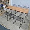 Picture of Combo bàn ăn ngoài trời 180x80cm và 6 ghế sắt CBNT010
