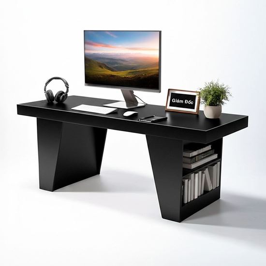 Bàn giám đốc 180x70cm gỗ cao su BGD68076