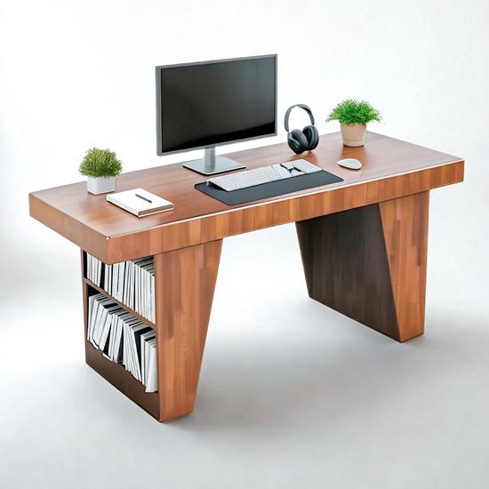 Bàn giám đốc PRESA 180x70cm gỗ cao su BGD68077