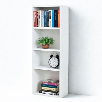 Kệ sách 4 tầng 40x23x113cm gỗ cao su KS68331