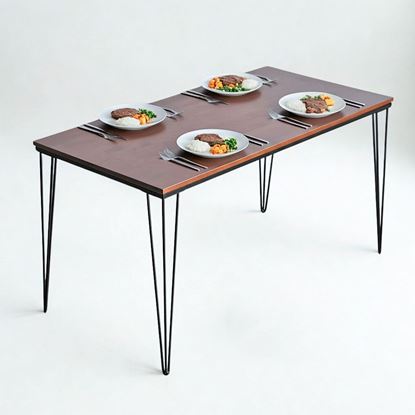 Bàn ăn chữ nhật 140x70cm gỗ cao su BA68245