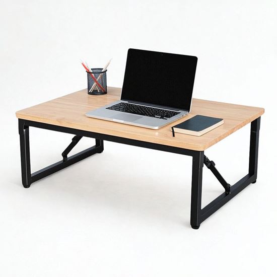 Bàn ngồi bệt gấp gọn 70x50cm gỗ cao su IDE003