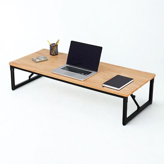 Bàn ngồi bệt gấp gọn 120x50cm gỗ cao su IED004