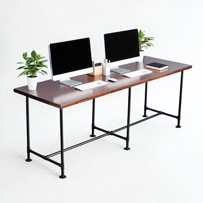 Bàn cụm 2 người 200x68cm gỗ otim phủ veneer sồi PPF020