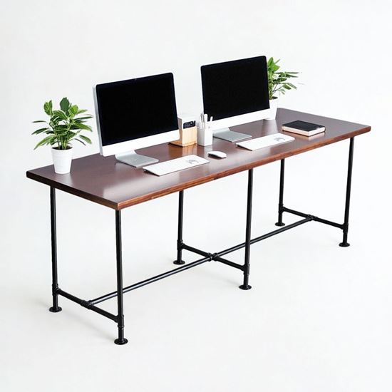 Bàn cụm 2 người 200x68cm gỗ otim phủ veneer sồi PPF020