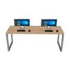 Bàn làm việc 200x70cm gỗ cao su chân sắt hệ Rectang HBRT090