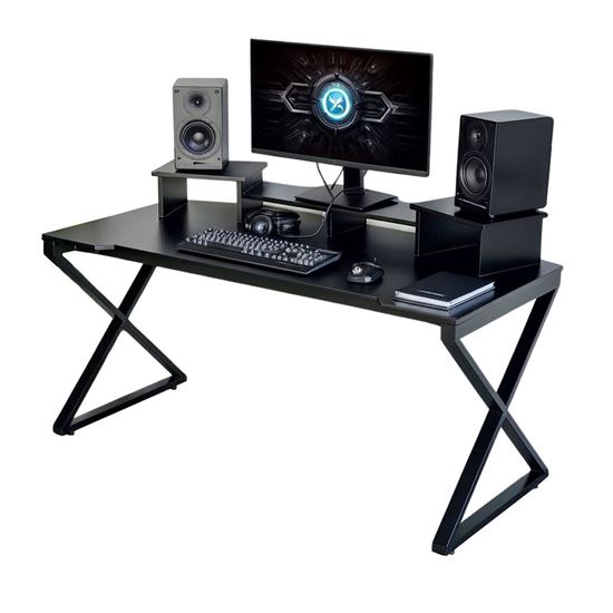 Bàn phòng thu StudioDesk gỗ cao su chân chữ X SD68018