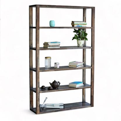 Kệ sách 6 tầng 100x28x160cm gỗ tràm KS68235