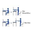 Bàn nâng hạ Flexdesk động cơ điện đổi trạng thái làm việc EM7L
