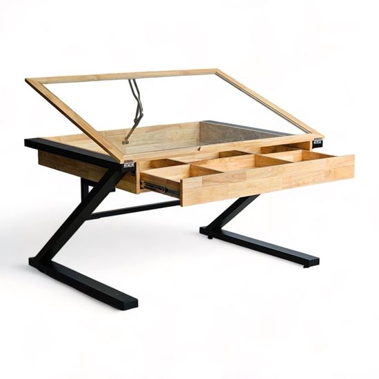 Bàn vẽ Kiến Trúc 130x100cm gỗ cao su chân chữ Z lắp ráp DD68010