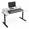 Bàn phòng thu StudioDesk 140x80cm gỗ tự nhiên chân sắt tròn SD68017