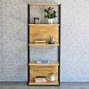 Kệ sách 5 tầng 60x30x150cm gỗ cao su khung sắt KS68228
