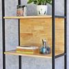 Kệ sách 5 tầng 60x30x150cm gỗ cao su khung sắt KS68228