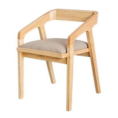 Ghế lưng tựa gỗ cao su bọc nệm GCF194