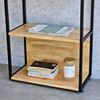Kệ sách 5 tầng 60x30x150cm gỗ cao su khung sắt KS68228