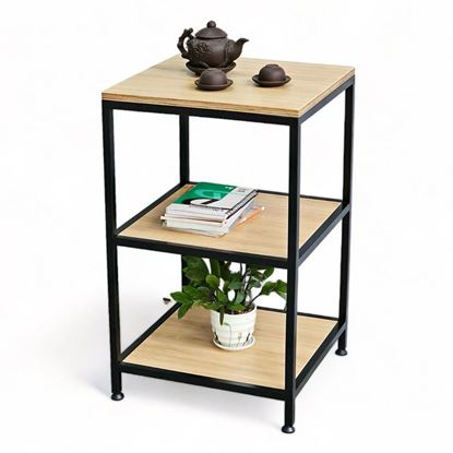 Kệ đứng 3 tầng 45x45x75cm gỗ plywood khung sắt KTB68160